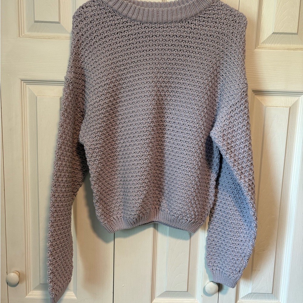 Universal Thread Crew Neck Knit Purple Sweater